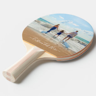 Raquete De Ping Pong Foto e texto personalizados - seu próprio Design