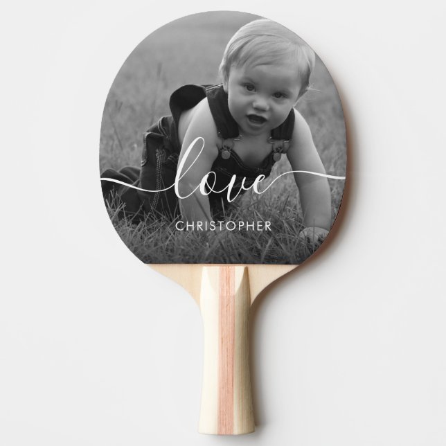 Raquete De Ping Pong Foto personalizada (Frente)