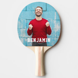 Raquete De Ping Pong Foto personalizada com nome personalizado