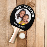 Raquete De Ping Pong Foto personalizada da melhor mãe de sempre<br><div class="desc">Dê à melhor mãe um presente divertido com esta pá preta de pingue-pongue com texto branco. Personalize facilmente com uma foto dos seus filhos. Você pode personalizar a "Melhor Mãe de Todos os tempos" para algo parecido em comprimento como "A Melhor Mãe do Mundo" ou "Nós Te Amamos Mãe", e...</div>