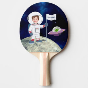 Raquete De Ping Pong Foto personalizada do homem em luas