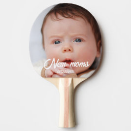 Raquete De Ping Pong Fotos personalizadas de bebês para novas mães