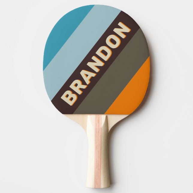 Raquete De Ping Pong Foxglove Rust Bold Strike com Nome (Frente)