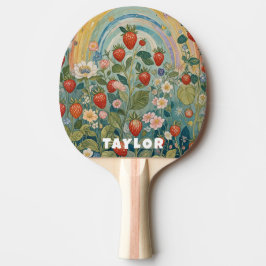 Raquete De Ping Pong Fragmento de Morango Whimsical