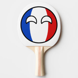 Raquete De Ping Pong France Geeky de tensão engraçado Countryball