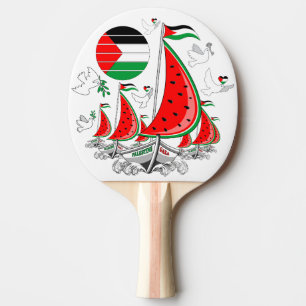 Raquete De Ping Pong Freedom Global Sumud Flotilla Boats para Gaza