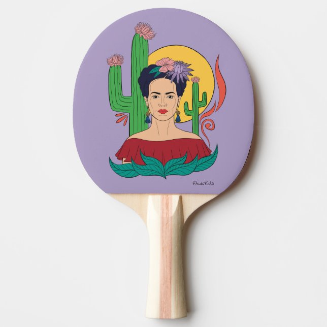 Raquete De Ping Pong Frida Kahlo Desert Graphic (Frente)