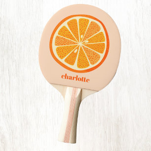 Raquete De Ping Pong Fruta de Diversão Personalizada Citrus Orange