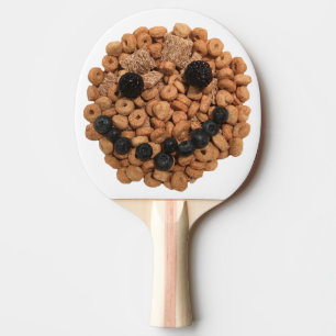 Raquete De Ping Pong Fruta Sorridente e Face Cereal