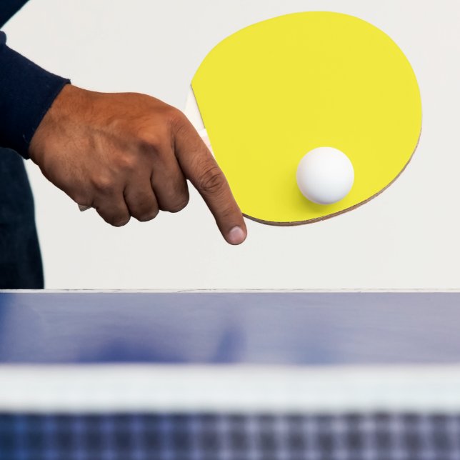 Raquete De Ping Pong Fundo Amarelo Sólido Vibrante (Insitu)