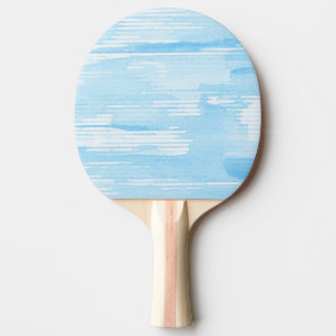 Raquete De Ping Pong Fundo azul abstrato da aguarela, textura