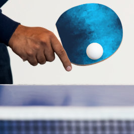 Raquete De Ping Pong Fundo Azul Cristalizado por abstrato