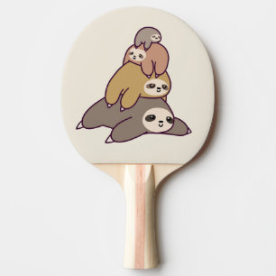 Raquete De Ping Pong Fundo bonito da preguiça