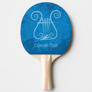Raquete De Ping Pong Fundo de Lyre Azul