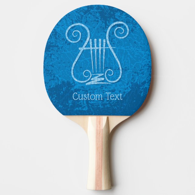 Raquete De Ping Pong Fundo de Lyre Azul (Frente)