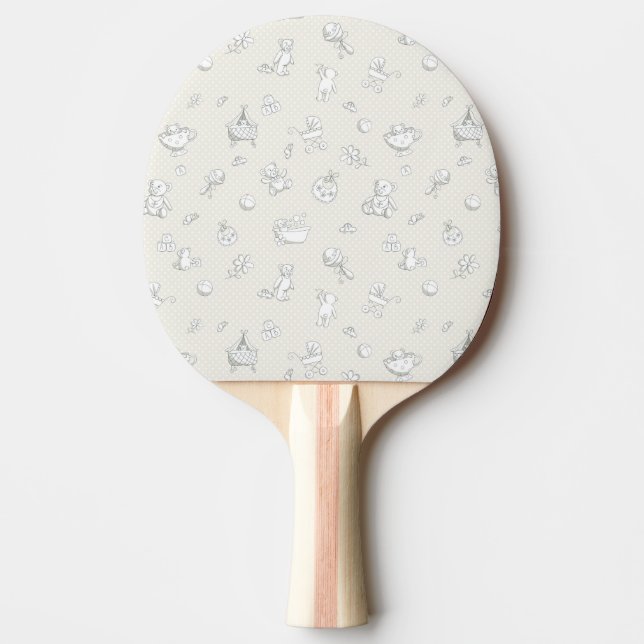 Raquete De Ping Pong Fundo do bebê (Frente)