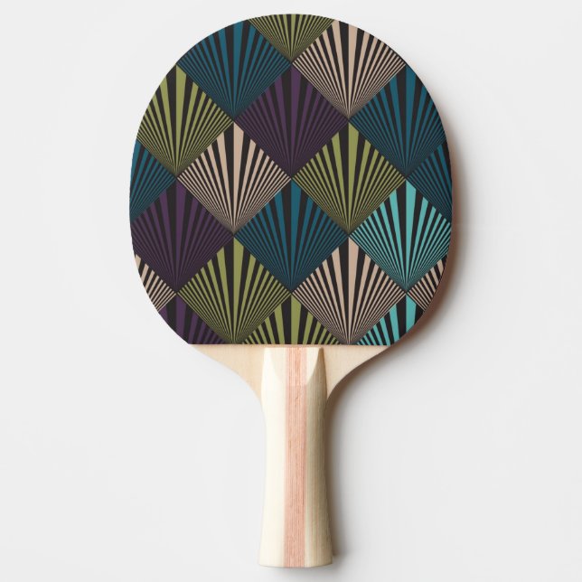 Raquete De Ping Pong Fundo do pop art (Frente)