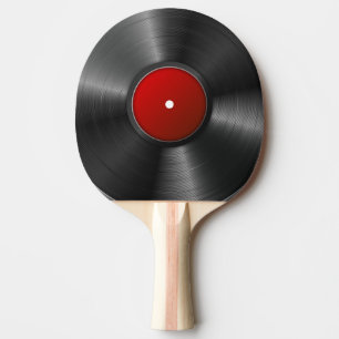 Raquete De Ping Pong Fundo do registro de vinil
