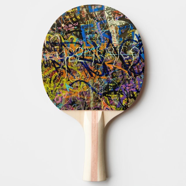 Raquete De Ping Pong Fundo dos grafites (Frente)