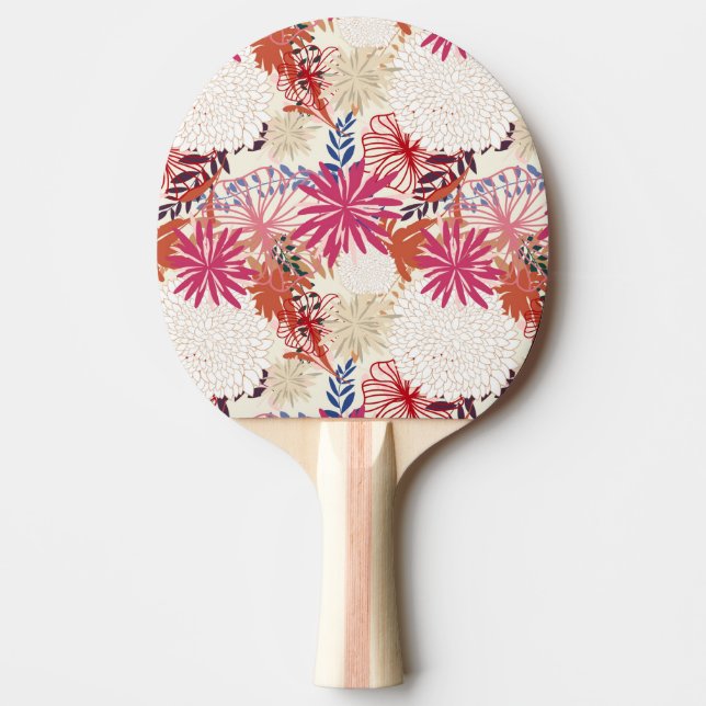 Raquete De Ping Pong Fundo floral 3 (Frente)