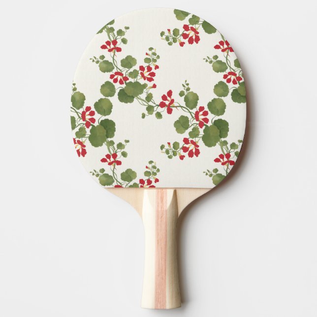 Raquete De Ping Pong Fundo Red Nasturtium Cream (Frente)