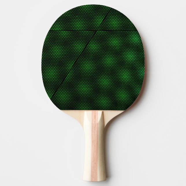 Raquete De Ping Pong Fundo verde abstrato (Frente)