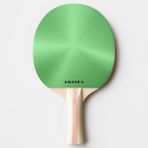 Raquete De Ping Pong fundo verde metálico