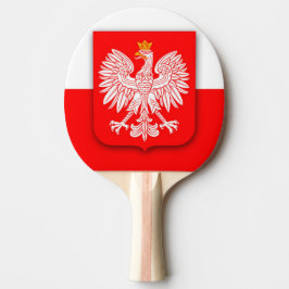 Raquete De Ping Pong Futebol de 2022 - Polônia Flag World Cup Polska