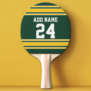 Raquete De Ping Pong Futebol Jersey com número de nome personalizado