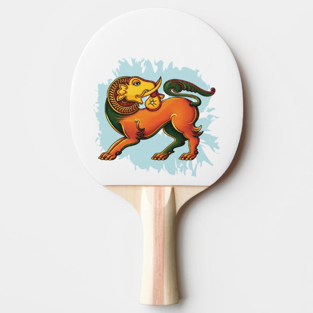 Raquete De Ping Pong Gajasinha – Mythical Guardian of Strength (Frente)