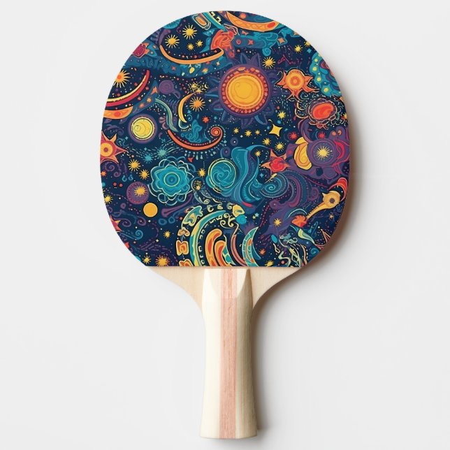 Raquete De Ping Pong Galaxy Art Ping Pong Paddle (Frente)