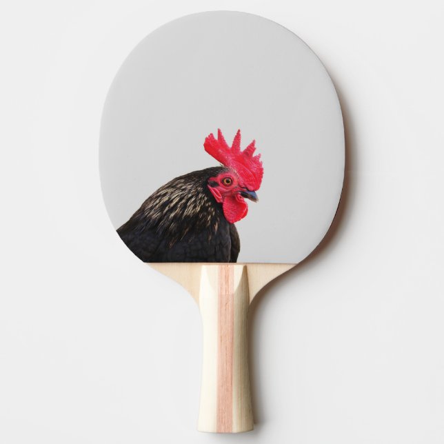 Raquete De Ping Pong Galo Preto (Frente)