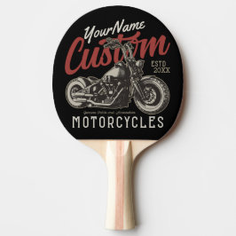 Raquete De Ping Pong Garagem Personalizada do Biker Cruiser de Motocicl
