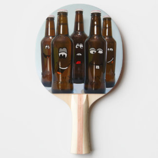Raquete De Ping Pong Garrafas de Cerveja Felizes Remo de Ping Pong
