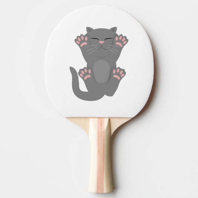 Raquete De Ping Pong Gato dormindo (Frente)