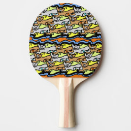 Raquete De Ping Pong Gatos Gráficos e Pino Pong Pong Ping de Peixe