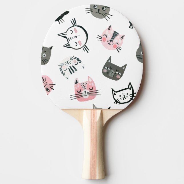 Raquete De Ping Pong Gatos legal (Frente)