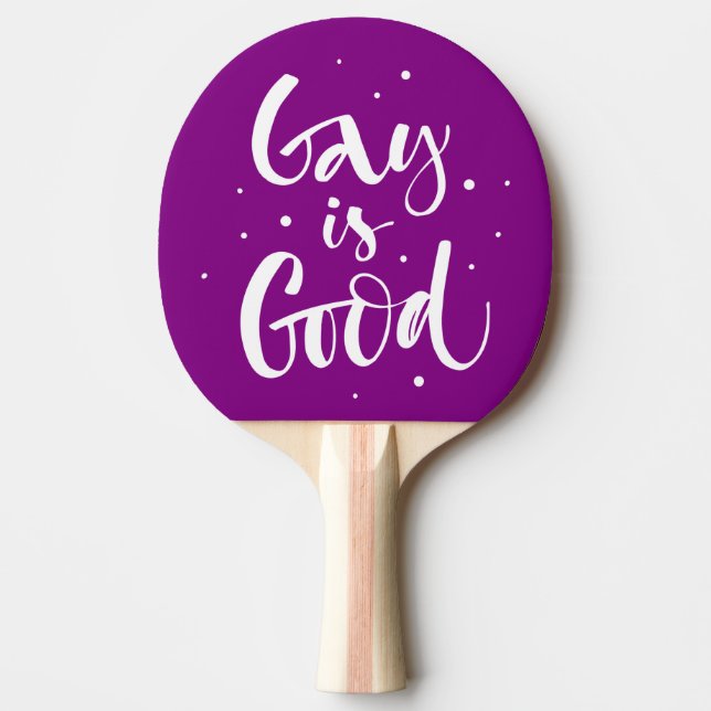 Raquete De Ping Pong Gay é bom (Frente)