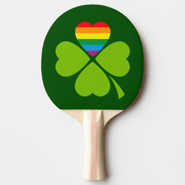 Raquete De Ping Pong Gay Lucky Clover (Frente)