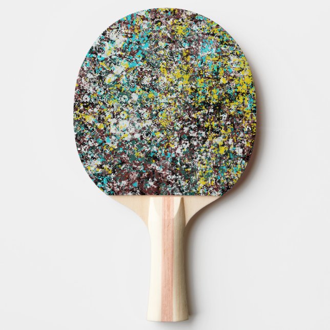 Raquete De Ping Pong Geared Toward Abstract Art Design Lover (Frente)