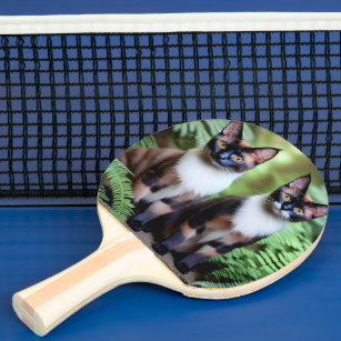 Raquete De Ping Pong Gêmeos de Gatos Siameses, Ping Pong Paddle
