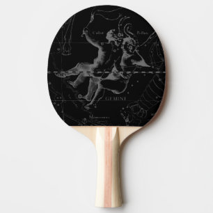 Raquete De Ping Pong Gemini Constellation Hevelius 1690 on Black