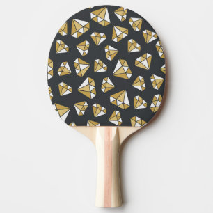 Raquete De Ping Pong Gemstone Pensava Que O Vintage Era Um Padrão Sem O