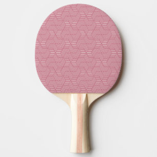 Raquete De Ping Pong Geometria de Linha: Textura Vintage Moderna