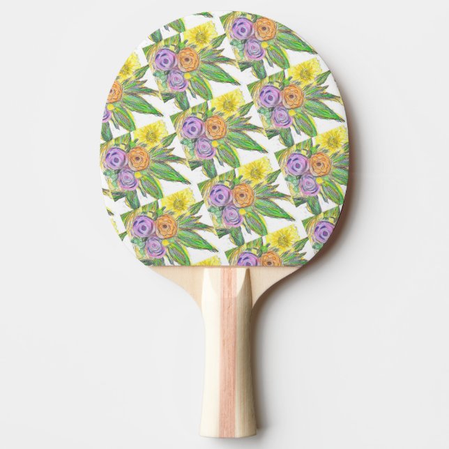 Raquete De Ping Pong Gerberas Daisy (Frente)