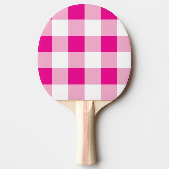 Raquete De Ping Pong Gingham Pattern (Frente)