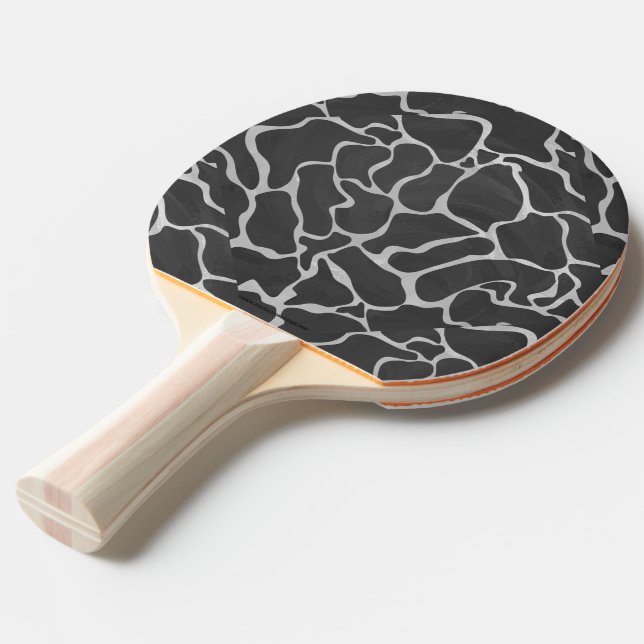Raquete De Ping Pong Giraffe Black and Light Cinza (Frente inclinada)