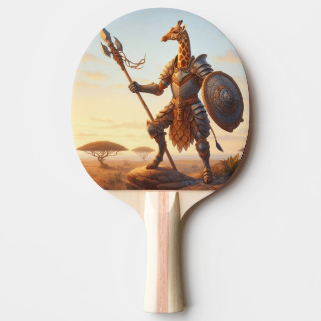 Raquete De Ping Pong Giraffe guerreiro (Frente)
