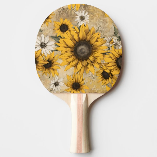 Raquete De Ping Pong Girassol (Frente)