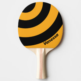 Raquete De Ping Pong Girassol Retro Buzz Três Listras de Círculo com No